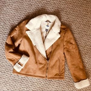 Girls Old Navy shearling jacket